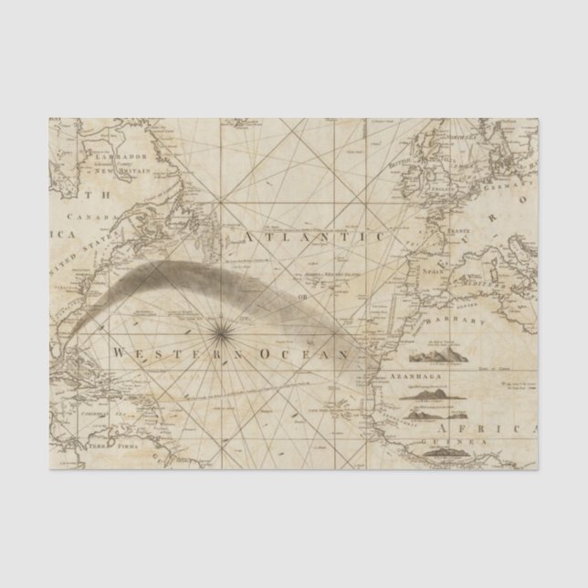 Papier Mousseline L'Océan Atlantique (Recto)