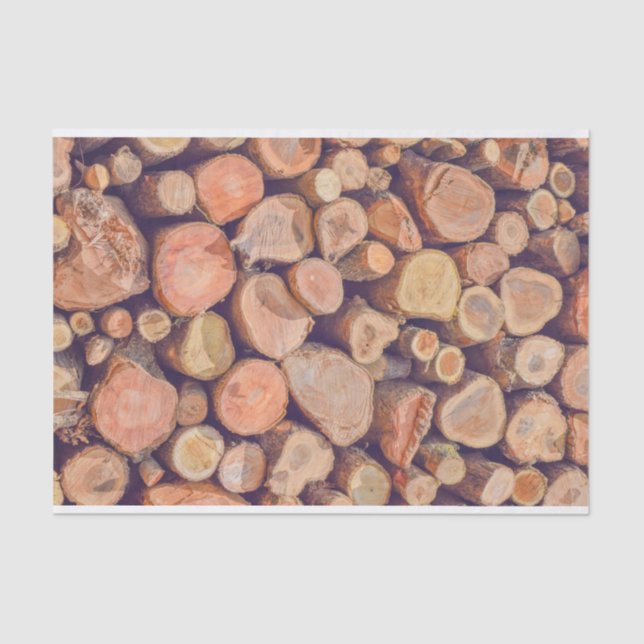 Papier Mousseline Loges de bois  (Recto)