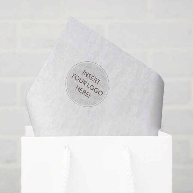 Papier Mousseline LOGO BUSINESS BRANDING modern simple extra large (Sac cadeau)