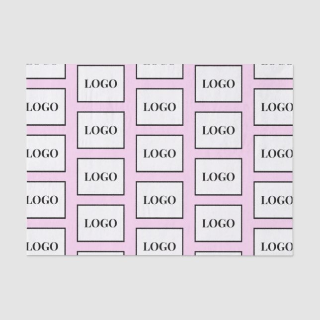 Papier Mousseline Logo de l'entreprise Lumière violet personnalisé (Recto)