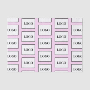 Papier Mousseline Logo de l'entreprise violet clair personnalisé