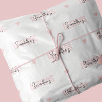 Logo de marque de l'entreprise Motif féminin rose