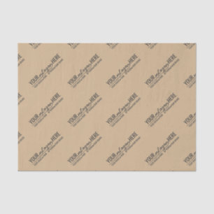 Papier Mousseline Logo de marque d'entreprise Rustic Kraft