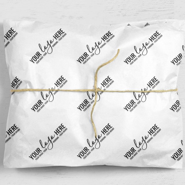 Papier Mousseline Logo de marque personnalisée Emballage d'entrepris (Créateur téléchargé)