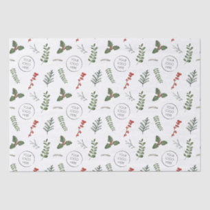 Papier Mousseline Logo de Noël Petite entreprise Promotions