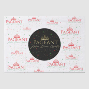Papier Mousseline Logo de Pageant motif de Noël