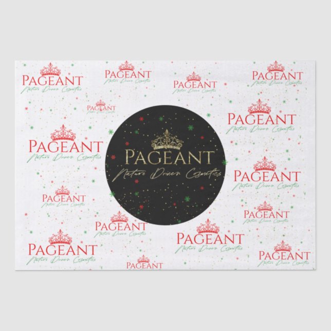 Papier Mousseline Logo de Pageant motif de Noël (Recto)