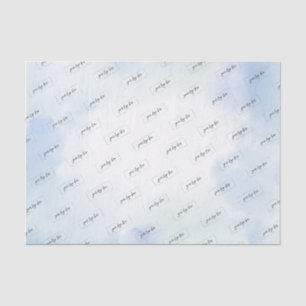 Papier Mousseline Logo de société personnalisé avec lavis d'aquarell