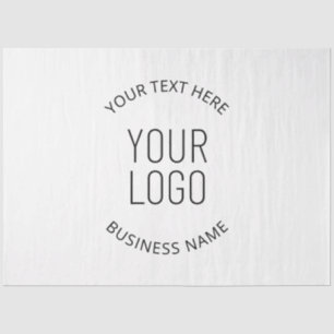 Papier Mousseline Logo de votre entreprise et message personnalisabl