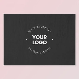 Papier Mousseline Logo de votre entreprise et texte modifiable | Noi