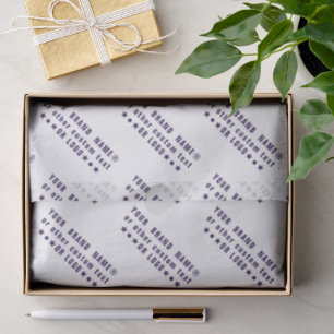 Papier Mousseline Logo d'entreprise ou texte mauve Entreprise person