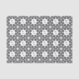 Papier Mousseline Logo d'entreprise personnalisé Motif noir noir