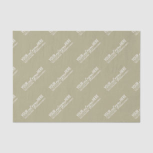 Papier Mousseline Logo d'entreprise vert sauge organique moderne