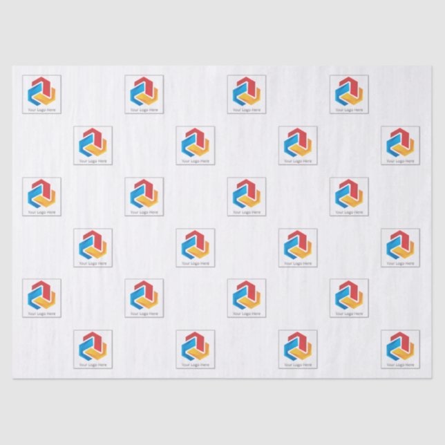 Papier Mousseline Logo dispersé (Recto)