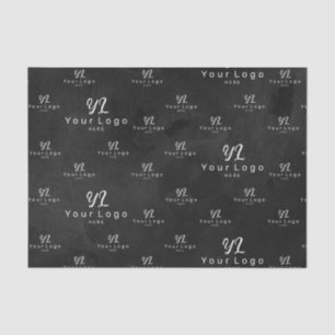 Papier Mousseline Logo en couleur noire Logo motif Emballage d'entre