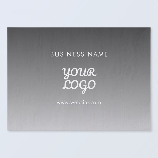 Papier Mousseline Logo et texte promotionnels modernes | Couleur mod (Créateur téléchargé)