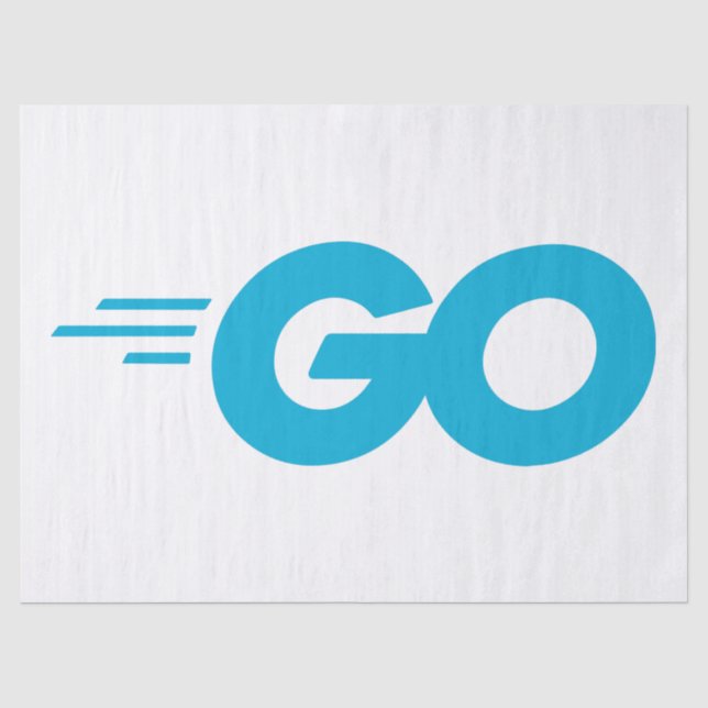 Papier Mousseline Logo Golang (Go Programming Language) (Recto)