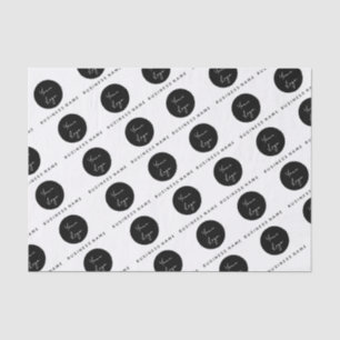Papier Mousseline Logo papier tissu de conception d'entreprise