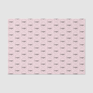 Papier Mousseline Logo personnalisé Emballage professionnel Rose