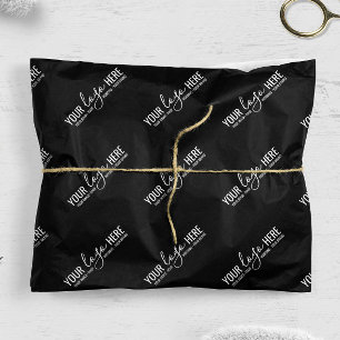 Papier Mousseline Logo personnalisé Entreprise Emballage noir