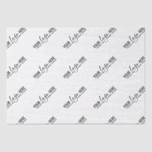 Papier Mousseline Logo personnalisé Entreprise Entreprise Marque de