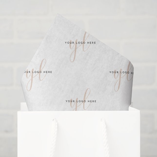 Papier Mousseline Logo personnalisé pour petits groupes d'entreprise (Sac cadeau)