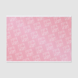 Papier Mousseline Logo personnalisé rose dégradé