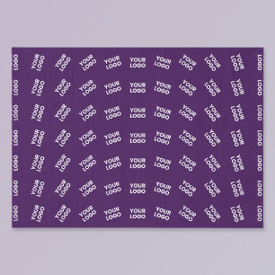 Papier Mousseline Logo Unique ou Motif d'Image Téléchargée   Violet