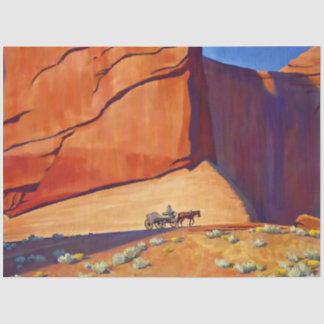 Papier Mousseline “Lonesome Journey” l'art occidental de Maynard Di