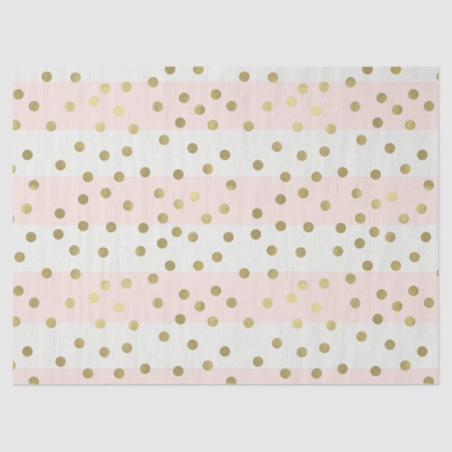 Papier Mousseline L'or blanc de pêche barre des confettis (Recto)