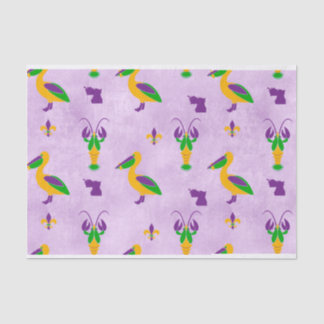 Papier Mousseline Louisiane à thème Mardi Gras
