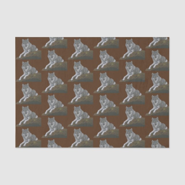 Papier Mousseline Loup (Recto)