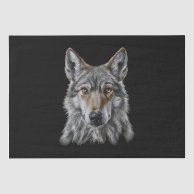 Papier Mousseline Loup (Recto)