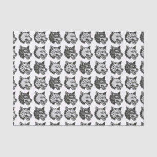 Papier Mousseline Loups