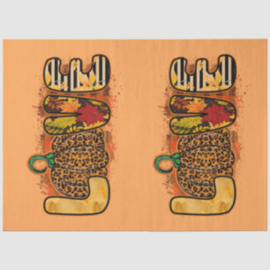 Papier Mousseline Love Citrouille Personnaliser d'automne Couleur Ti
