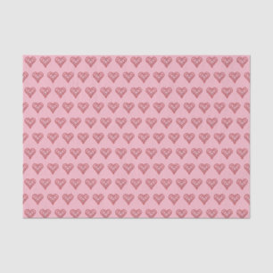 Papier Mousseline Love Heart Motif