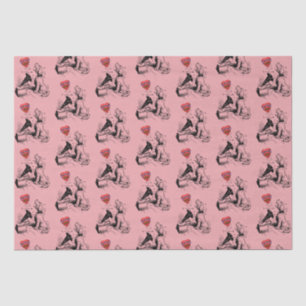 Papier Mousseline Love Me Heart (chien)Papier Tissu