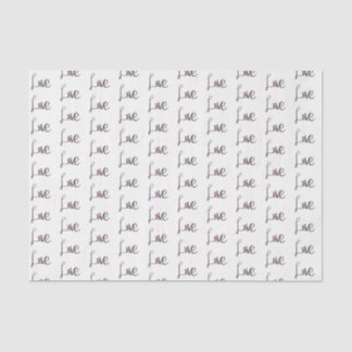 Papier Mousseline Love typographie