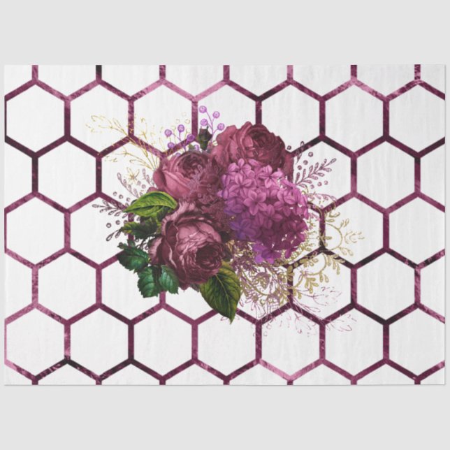 Papier Mousseline Lovely Bee Series Design 55 (Recto)