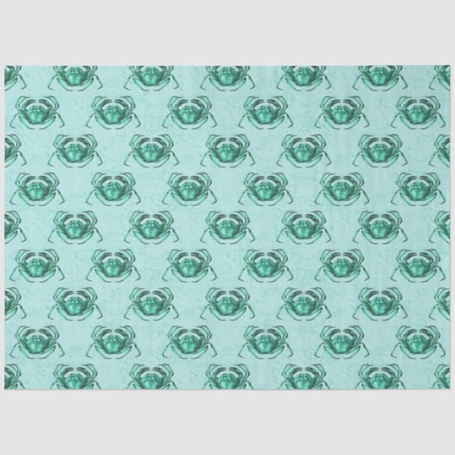 Papier Mousseline Lt Blue et Gold Nautical Series Design 15 (Recto)