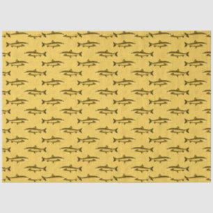 Papier Mousseline Lt Blue et Gold Nautical Series Design 16