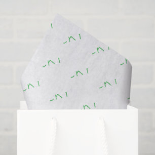 Papier Mousseline LUCKY Modern Typography Shamrock Fun irlandais