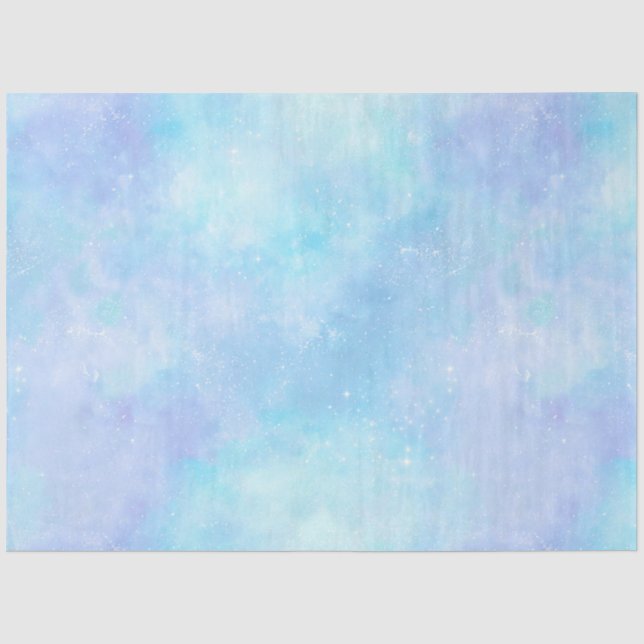 Papier Mousseline Lumière Blue Galaxy Series Design 8 (Recto)