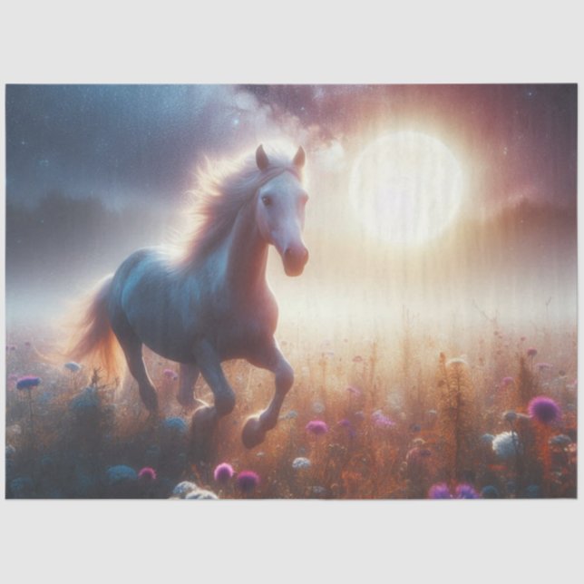 Papier Mousseline Lumière de la lune fleur sauvage (Recto)
