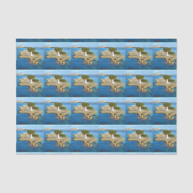 Papier Mousseline Lumière d'île de paradis (Recto)