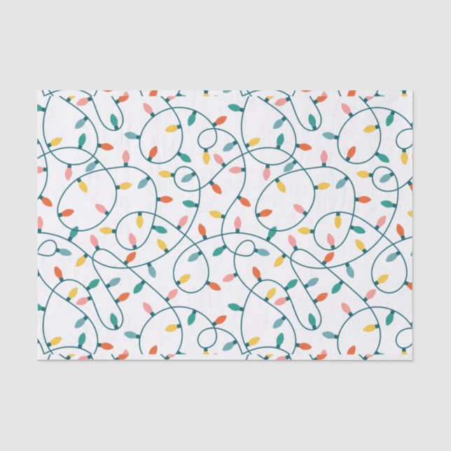 Papier Mousseline Lumières de Noël (Recto)