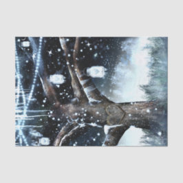 Papier Mousseline Lumières de Noël Rustiques pour Arbre en Pots de M