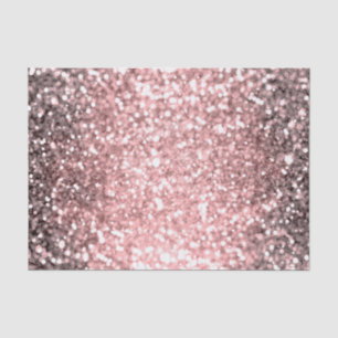 Papier Mousseline Lumières scintillantes Rose Gold pour filles paill
