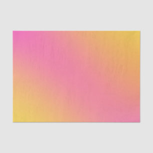 Papier Mousseline Lumineux Tropical Rose Jaune Chic Ombre Gradient