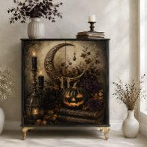 Lune croissante gothique Jack O Lantern Art Hallow